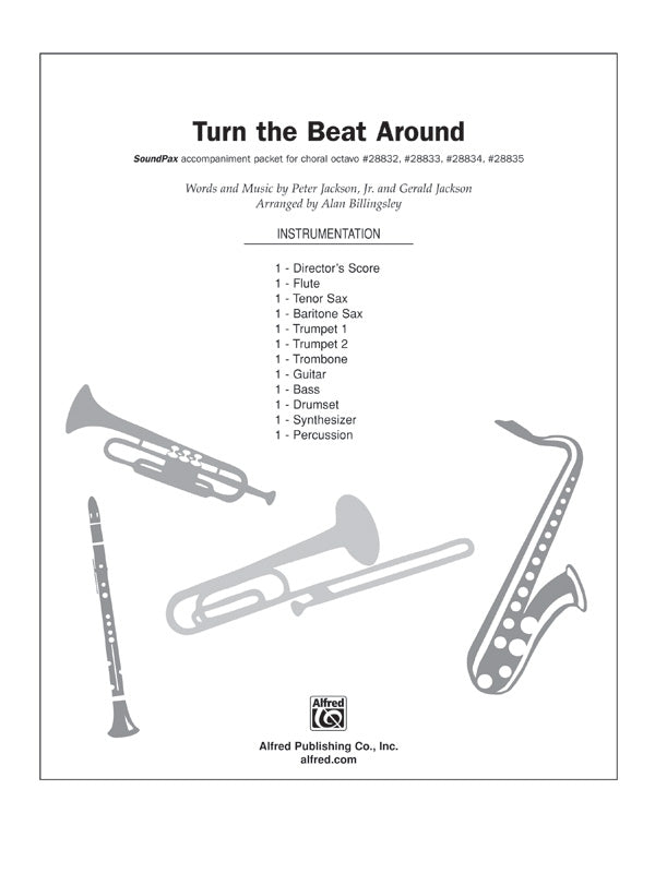 Turn the Beat Around: E-flat Baritone Saxophone Sheet Music Preview