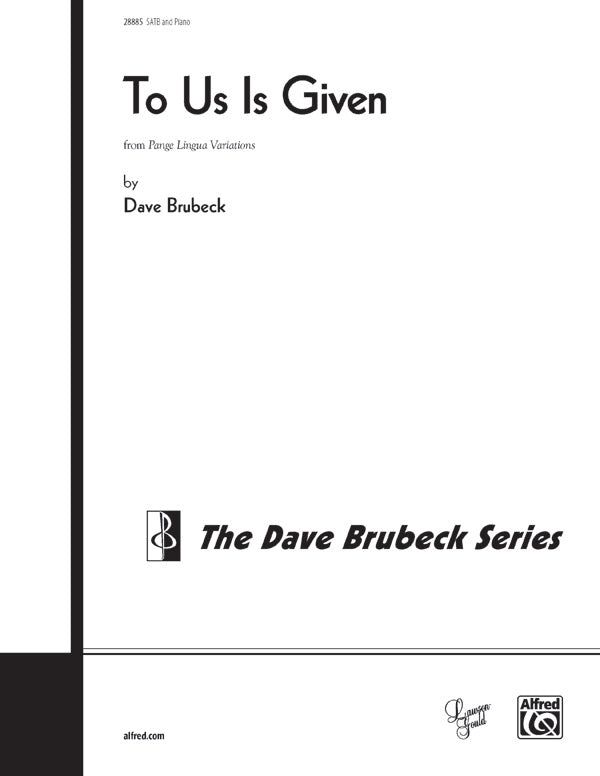To Us Is Given Sheet Music Preview