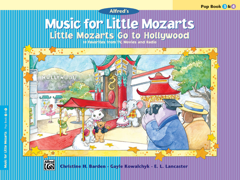 Music for Little Mozarts: Little Mozarts Go to Hollywood, Pop Book 3 & 4 Cover Image