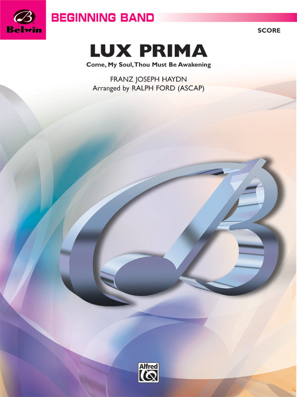 Lux Prima (Come, My Soul, Thou Must Be Awakening): E-flat Alto Saxophone Sheet Music Preview
