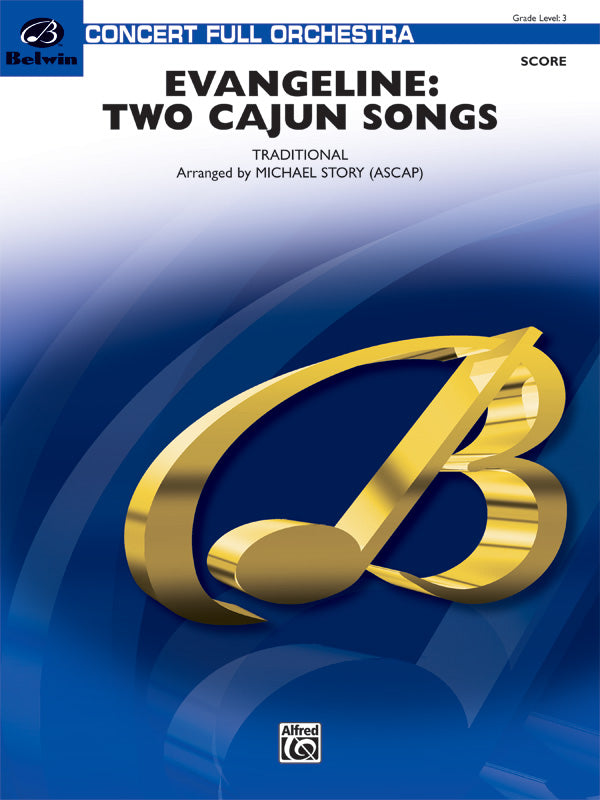 Evangeline: Two Cajun Songs: Piano Accompaniment Sheet Music Preview