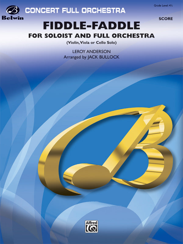 Fiddle-Faddle for Soloist and Full Orchestra: Solo Cello Sheet Music Preview
