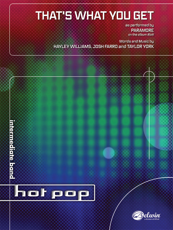That's What You Get: (wp) Bb Baritone B.C. 1 Sheet Music Preview