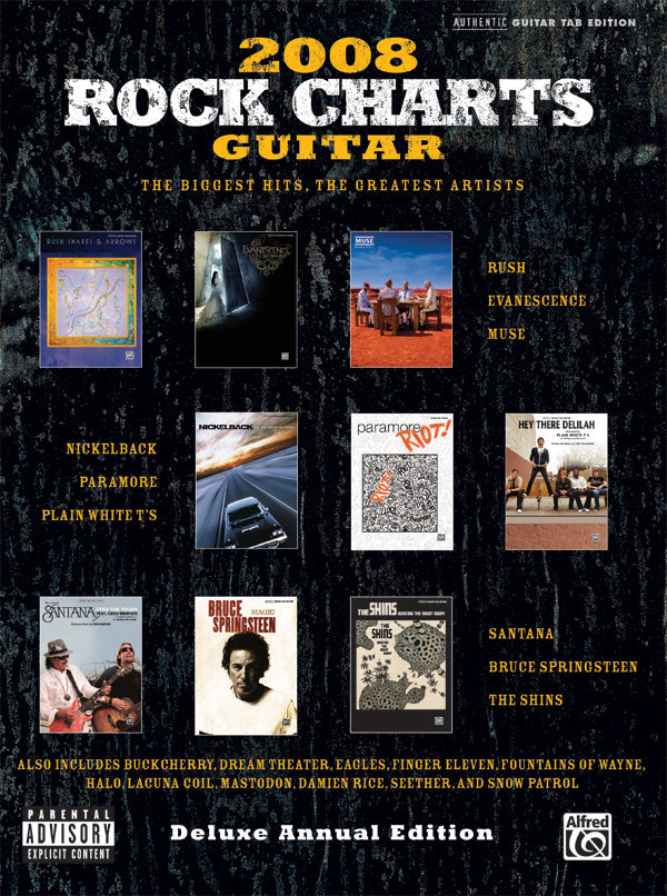 Rock Charts Guitar 2008: Deluxe Annual Edition Cover Image