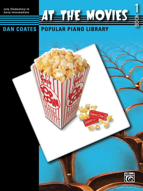 Dan Coates Popular Piano Library: At the Movies, Book 1 Cover Image