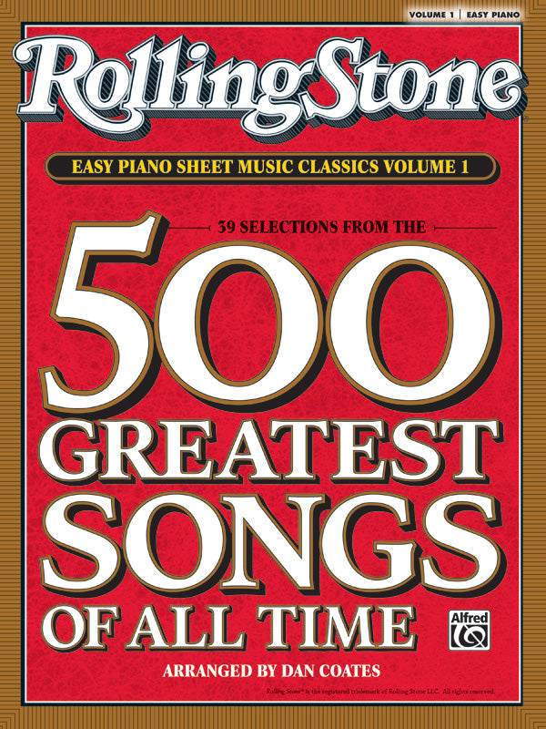 <i>Rolling Stone</i>® Easy Piano Sheet Music Classics, Volume 1 Cover Image