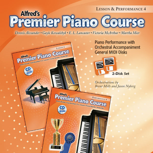 Premier Piano Course, GM Disk 4 for Lesson and Performance Cover Image