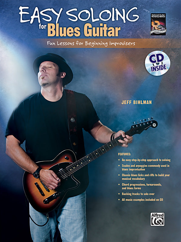 Easy Soloing for Blues Guitar Cover Image