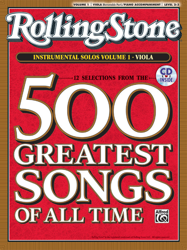 Selections from <i>Rolling Stone</i> Magazine's 500 Greatest Songs of All Time: Instrumental Solos for Strings, Volume 1 Cover Image