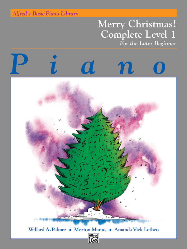 Alfred's Basic Piano Library: Merry Christmas! Complete Book 1 (1A/1B) Cover Image