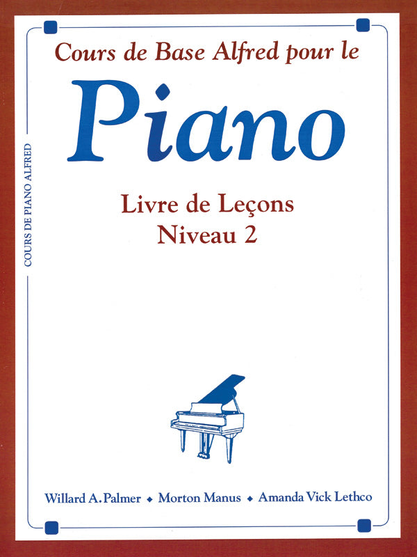 Alfred's Basic Piano Library: French Edition Lesson Book 2 Cover Image
