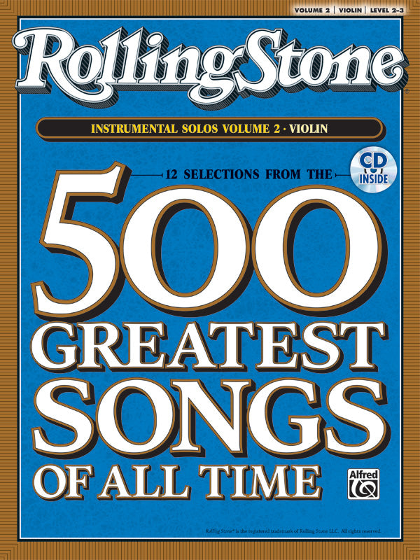 Selections from <i>Rolling Stone</i> Magazine's 500 Greatest Songs of All Time: Instrumental Solos for Strings, Volume 2 Cover Image
