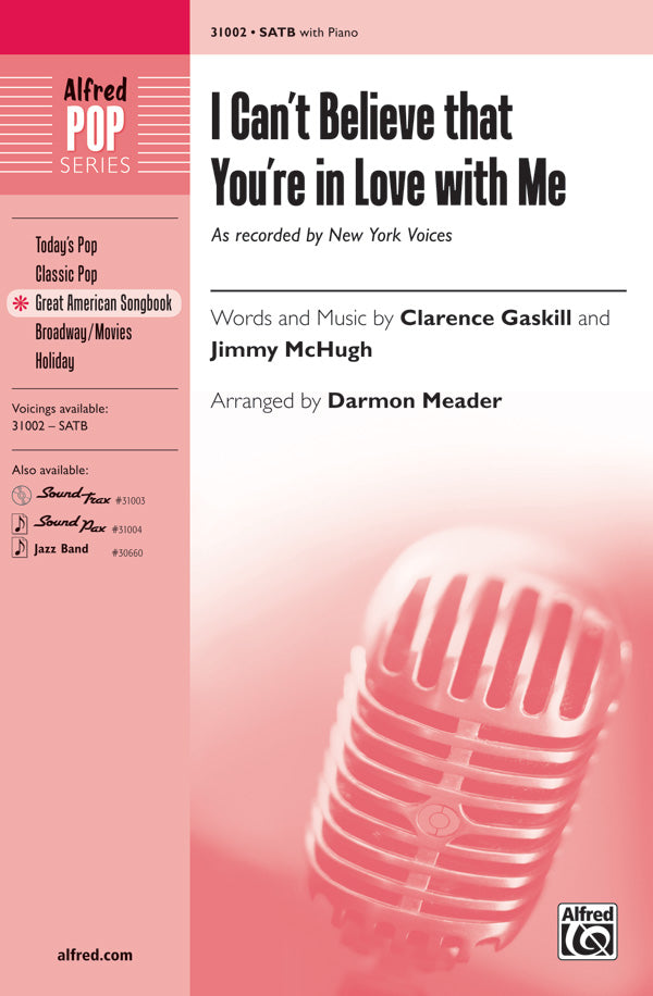 I Can't Believe That You're in Love with Me Cover Image
