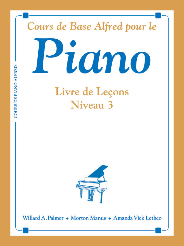 Alfred's Basic Piano Library: French Edition Lesson Book 3 Sheet Music Preview