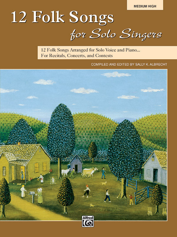 12 Folk Songs for Solo Singers Cover Image