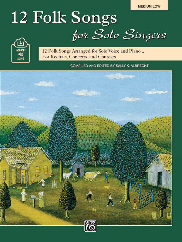 12 Folk Songs for Solo Singers Cover Image