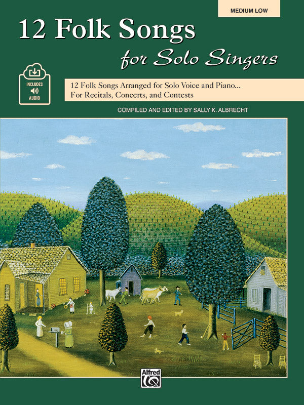 12 Folk Songs for Solo Singers Cover Image