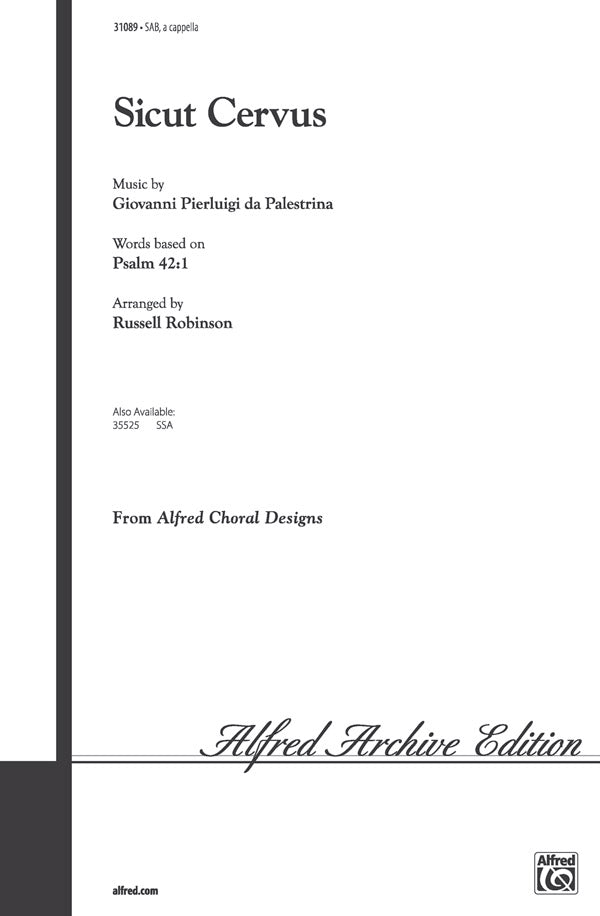 Sicut Cervus Sheet Music Preview