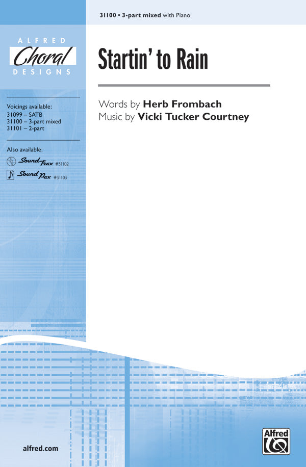 Startin' to Rain Sheet Music Preview