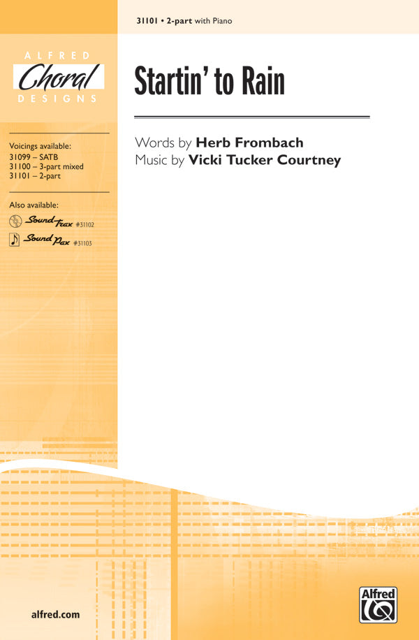 Startin' to Rain Sheet Music Preview