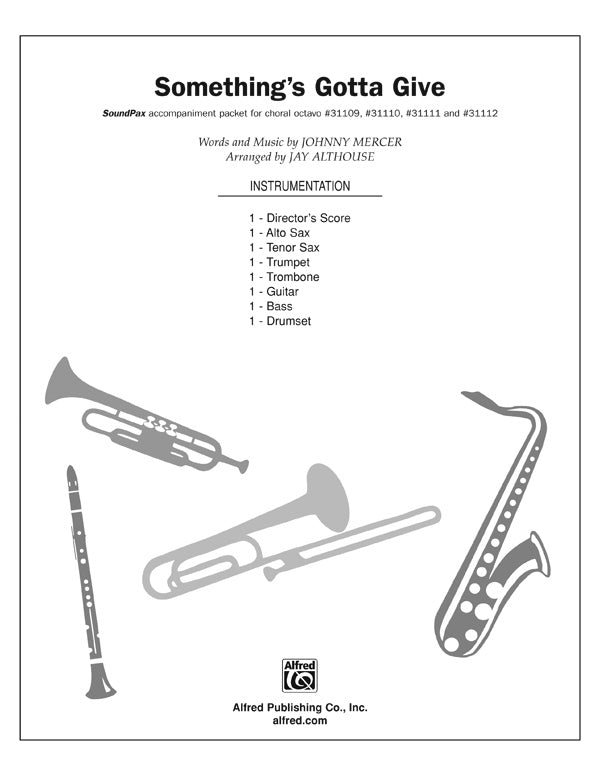 Something's Gotta Give: Drums Sheet Music Preview