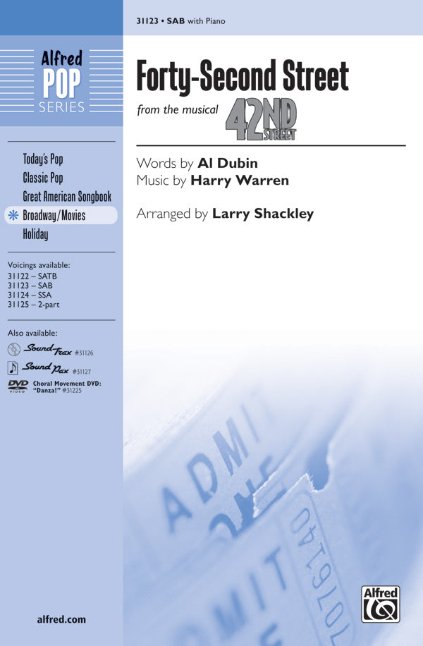 Forty-Second Street Sheet Music Preview