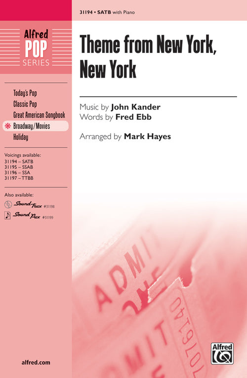 Theme from <i>New York, New York</i> Sheet Music Preview