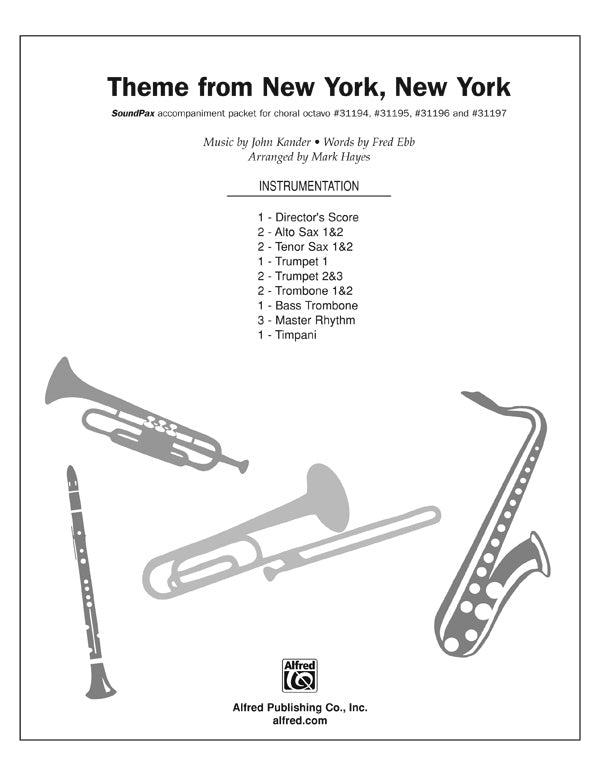 Theme from New York, New York: Master Rhythm Sheet Music Preview