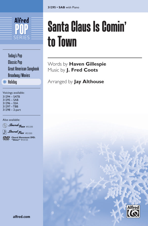 Santa Claus Is Comin' to Town Sheet Music Preview