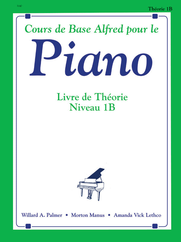 Alfred's Basic Piano Library: French Edition Theory Book 1B Cover Image