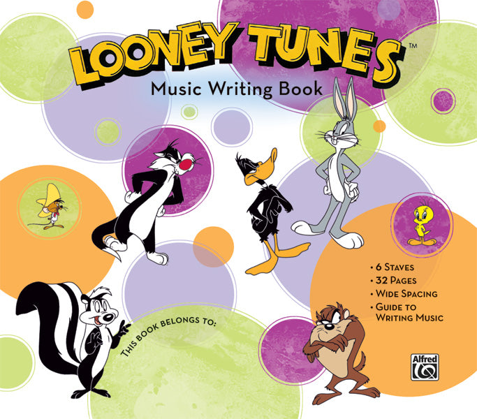 Looney Tunes Music Writing Book Cover Image