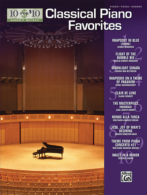 10 for 10 Sheet Music: Classical Piano Favorites Cover Image