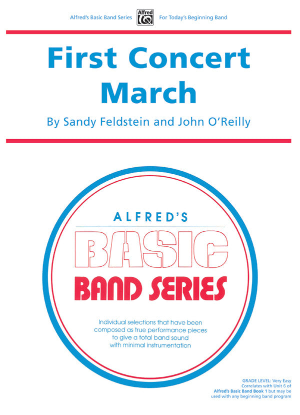 First Concert March: B-flat Tenor Saxophone Sheet Music Preview