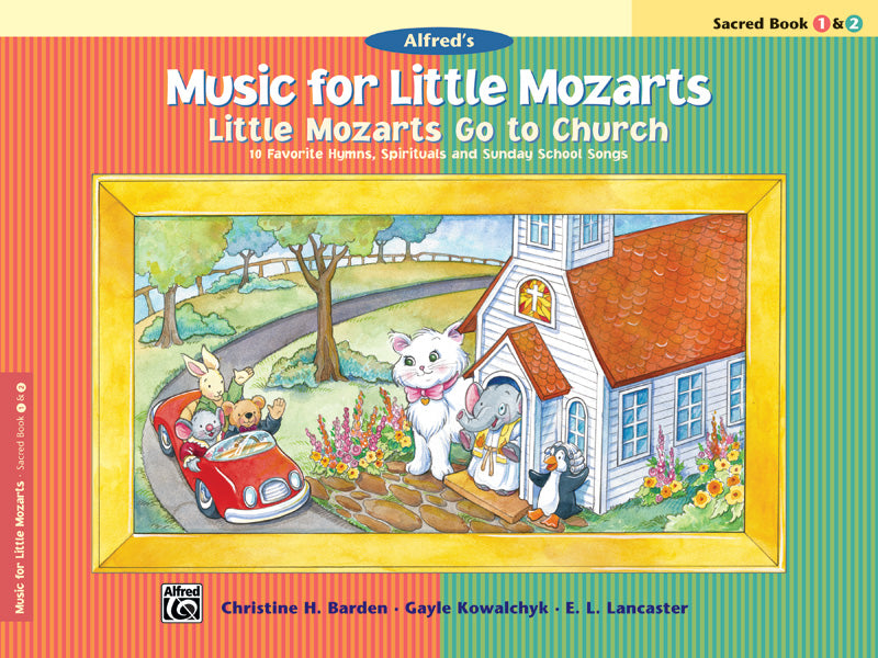 Music for Little Mozarts: Little Mozarts Go to Church, Sacred Book 1 & 2: 10 Favorite Hymns, Spirituals and Sunday School Songs Sheet Music Preview