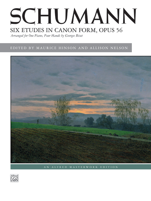 Schumann: Six Etudes in Canon Form, Opus 56 - Piano Duet (1 Piano, 4 Hands) Sheet Music Preview