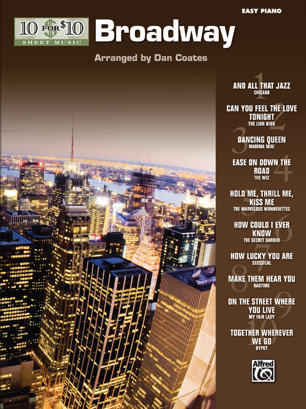 10 for 10 Sheet Music: Broadway Cover Image