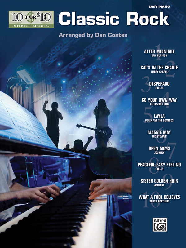 10 for 10 Sheet Music: Classic Rock Cover Image
