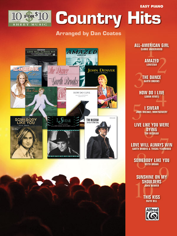 10 for 10 Sheet Music: Country Hits Cover Image