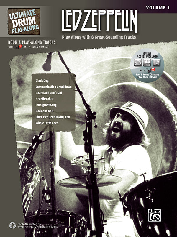 Ultimate Drum Play-Along: Led Zeppelin, Volume 1 Cover Image