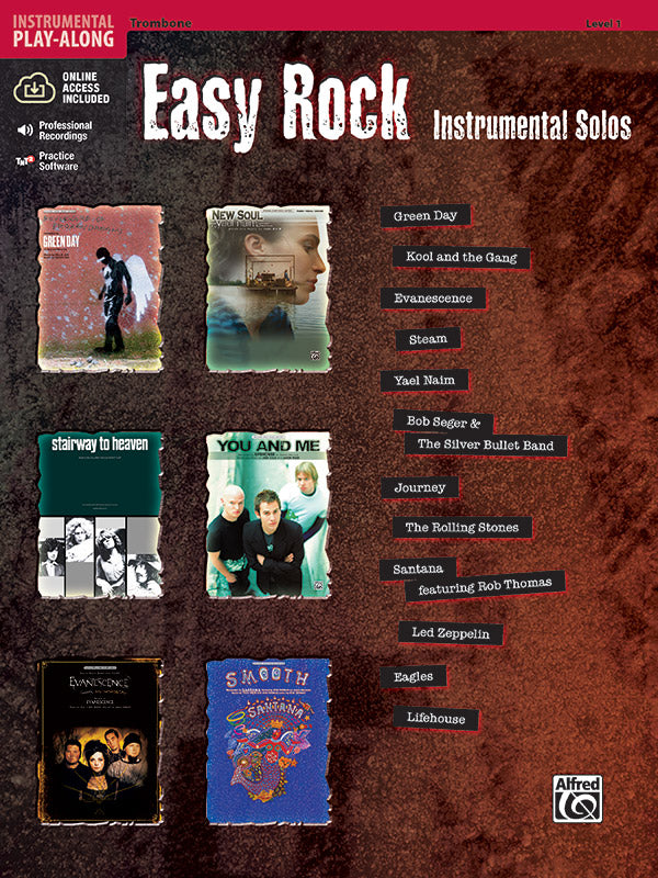 Easy Rock Instrumental Solos, Level 1 Cover Image