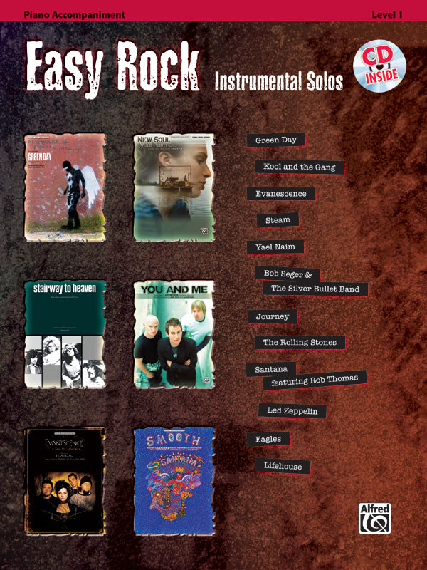 Easy Rock Instrumental Solos, Level 1 Cover Image