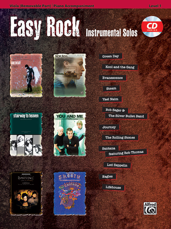 Easy Rock Instrumental Solos, Level 1 for Strings Cover Image