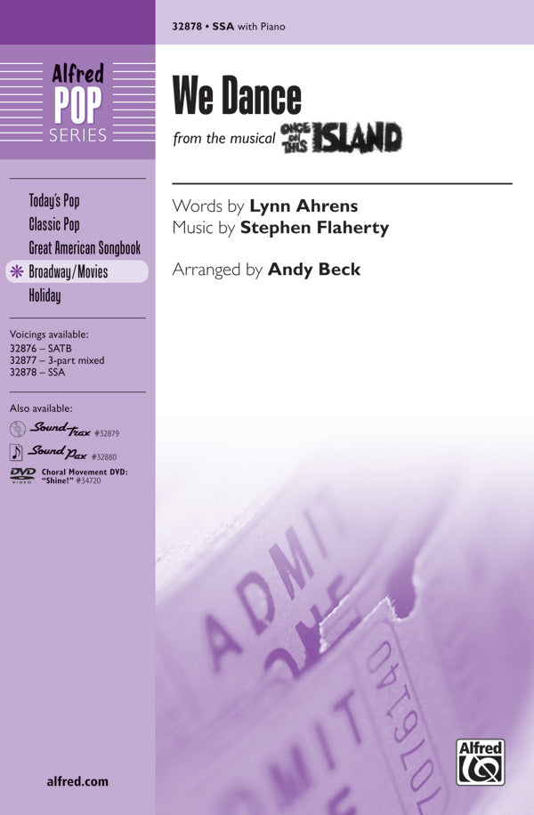 We Dance Sheet Music Preview
