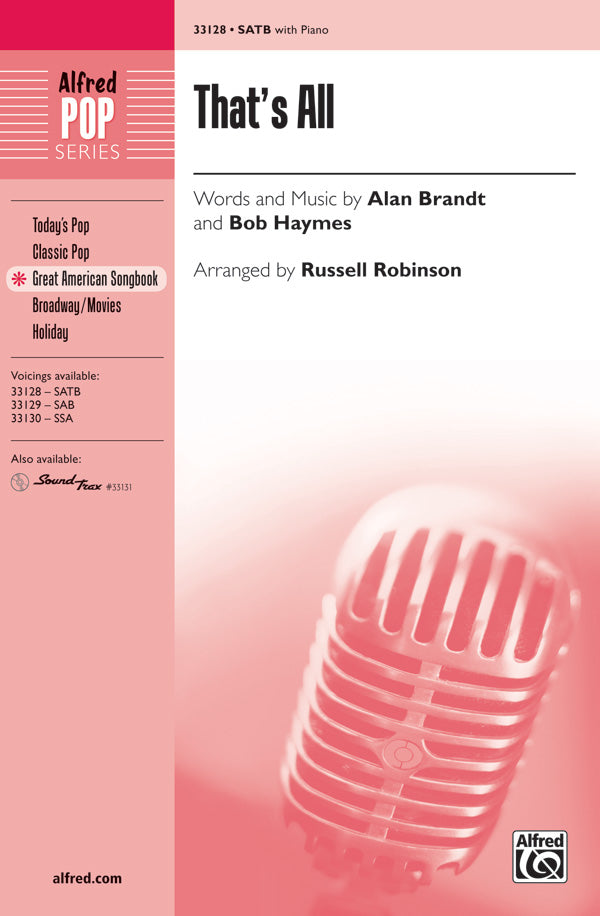 That's All Sheet Music Preview
