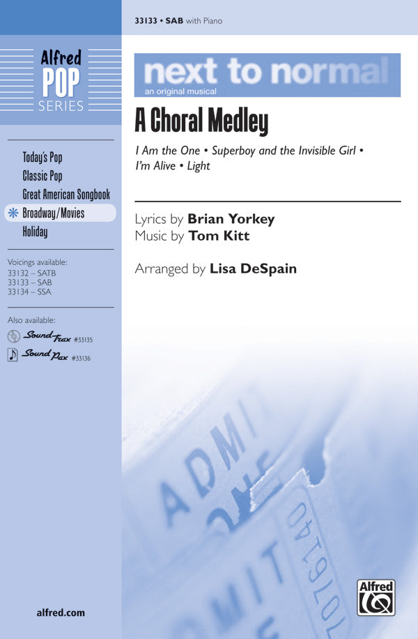 Next to Normal: A Choral Medley Cover Image