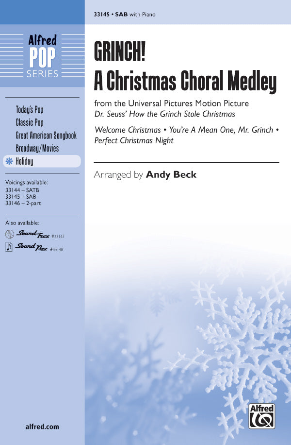 Grinch! A Christmas Choral Medley (from the motion picture <i>Dr. Seuss' How the Grinch Stole Christmas</i>) Sheet Music Preview