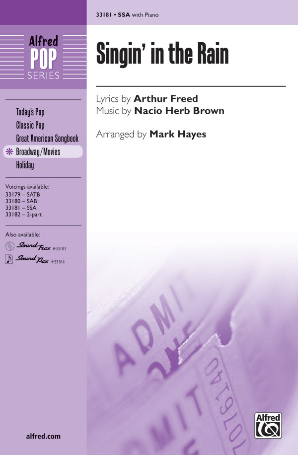 Singin' in the Rain Sheet Music Preview