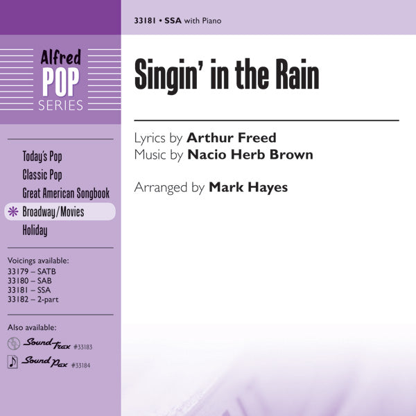 Singin' in the Rain Cover Image