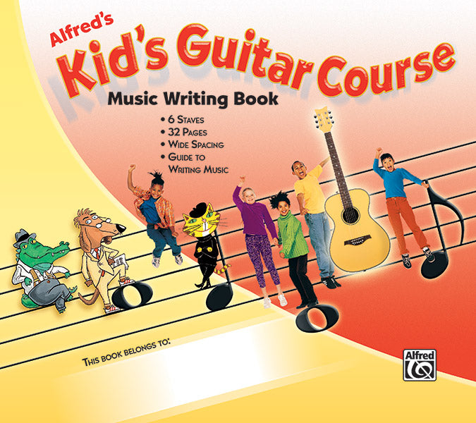 Alfred's Kid's Guitar Course Music Writing Book Cover Image
