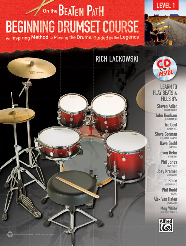 On the Beaten Path: Beginning Drumset Course, Level 1 Cover Image